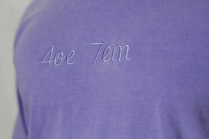 Lavender Tone on Tone Long Sleeve Shirt