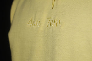 Canary Yellow Tone on Tone Hoodie